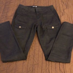 Gap cargo khaki black skinny pants